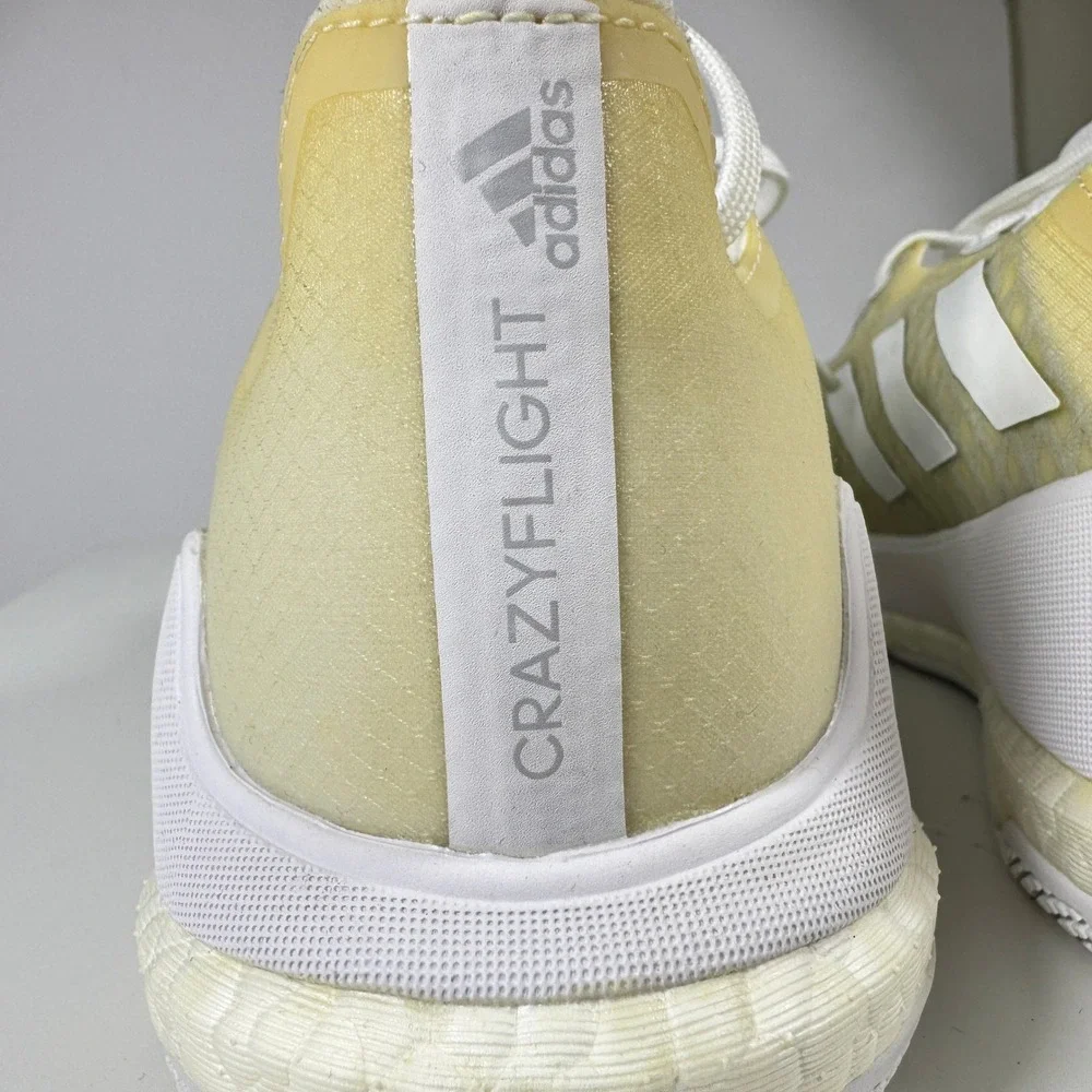 Adidas Crazyflight Volleyball Shoes Womens Size 5 Yellow White Boost EF2678